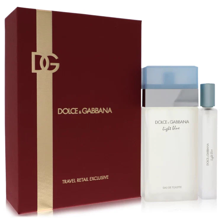 DOLCE & GABANNA SET LIGHT BLUE 2 PIEZAS