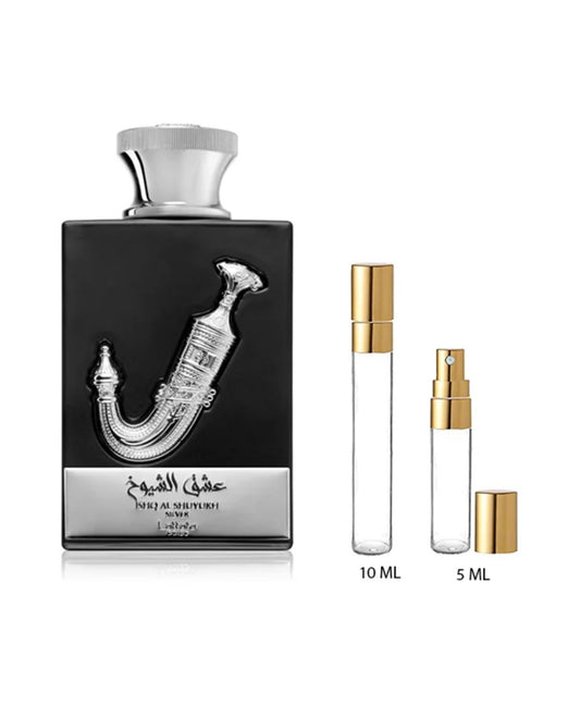 DECANTS LATTAFA PRIDE ISHQ SHUYUKH SILVER