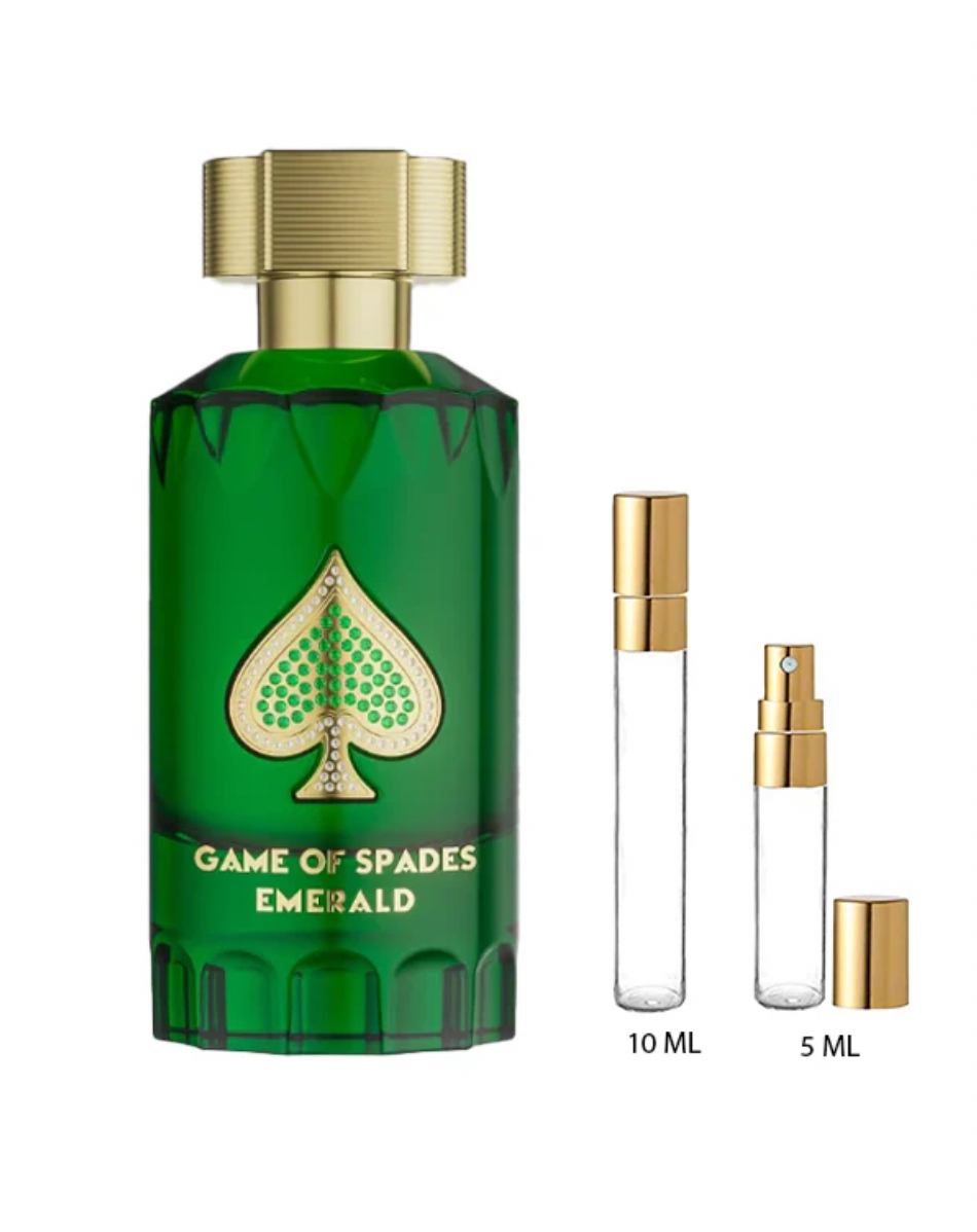 DECANTS  GAME OF SPADES SMERALD