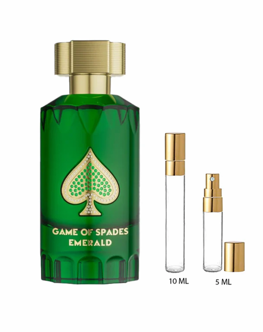 DECANTS  GAME OF SPADES SMERALD