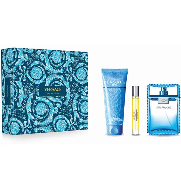 VERSACE SET FRAICHE MEN 3PCS