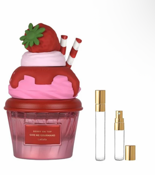 DECANTS LATTAFA GIVE ME GOURMAND BERRY ON TOP
