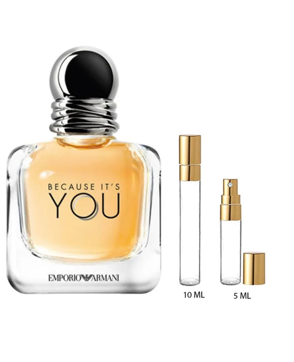 DECANTS ARMANI BECAUSE ITS YOU